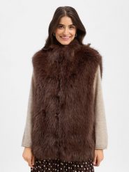 Liu Jo Collection Damowa kamizelka ze sztucznego futra Kobiety brązowy, 40. Brązowe kamizelki damskie Liu Jo Collection. Za 1,249.95 zł.