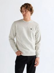 MESKA BLUZA WRANGLER SIGN OFF CREW OAT MEL 112378030. Bluzy bez kaptura męskie Wrangler, xl. Za 149.99 zł.