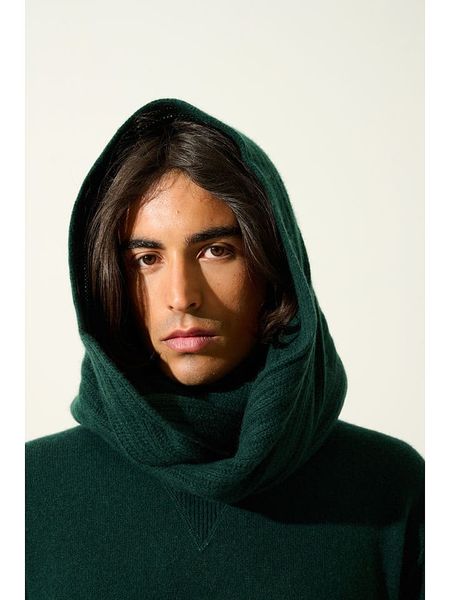 AUTHENTIC CASHMERE Kaszmirowy szal-koło "Tommy" w kolorze ciemnozielonym - 65 x 40 cm rozmiar: onesize. Zielone szaliki i kominy damskie AUTHENTIC CASHMERE, bez wzorów, z kaszmiru. Za 330.67 zł.