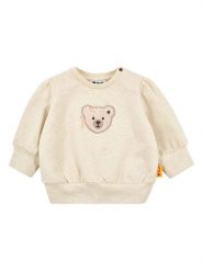 Steiff Bluza w kolorze beżowym rozmiar: 68. Brązowe bluzy i bluzki niemowlęce Steiff, bez wzorów, z bawełny, bez ramiączek, bez kaptura. Za 98.42 zł.