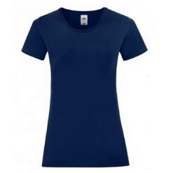 T-shirt Damski Iconic 150. Niebieskie t-shirty damskie Fruit of the Loom, bez wzorów, bez kołnierzyka. Za 32.99 zł.