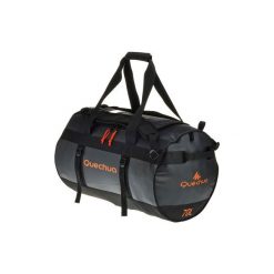Torba trekkingowa 70 l. Czarne torebki klasyczne damskie FORCLAZ, bez wzorów, z materiału, bez dodatków. Za 169.99 zł.