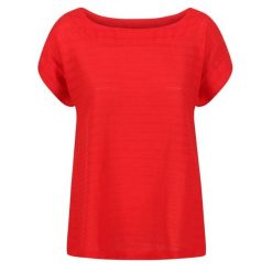 T-shirt Damski Paski Adine. Czerwone t-shirty damskie Regatta, l, bez wzorów, bez kołnierzyka. Za 59.99 zł.