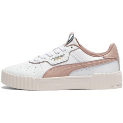 Buty sportowe damskie Puma Carina 3.0 Luxe. Białe buty sportowe na co dzień damskie Puma, bez wzorów, z materiału. Za 390.00 zł.