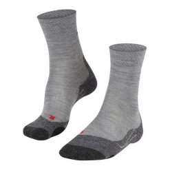 Skarpetki Falke TK2 Melange. Szare skarpetki męskie Falke, bez wzorów, z materiału. Za 161.50 zł.