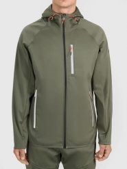 4F Kurtka softshellowa w kolorze khaki rozmiar: S. Brązowe kurtki outdoor męskie 4f, m, bez wzorów, bez kaptura. Za 140.53 zł.