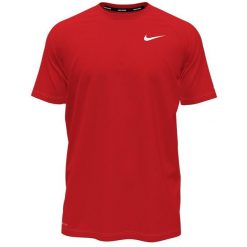 Koszulka sportowa męska Nike nessa586ro614s. Czerwone t-shirty sportowe męskie Nike, na lato, m, z materiału, bez ramiączek. Za 266.00 zł.