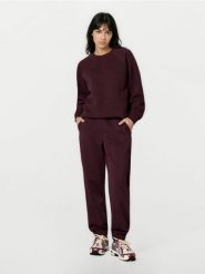 Dresowe spodnie jogger terry - czerwony. Czerwone spodnie sportowe damskie Sinsay, l, z dresówki. Za 29.99 zł.