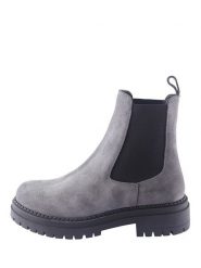 D.Moro Skórzane sztyblety w kolorze szarym rozmiar: 36. Szare botki damskie D.Moro, z materiału, sportowe, bez obcasa, bez zapięcia. Za 313.45 zł.