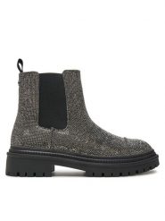 Steve Madden Sztyblety Moonlit SM11003468 Srebrny. Szare botki damskie Steve Madden, z tworzywa sztucznego, bez obcasa, na płaskiej podeszwie, bez zapięcia. Za 569.99 zł.