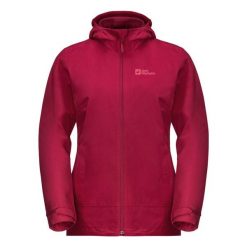 Kurtka uniwersalna damska Jack Wolfskin 11156212160. Czerwone kurtki damskie Jack Wolfskin, uniwersalny, bez wzorów, z syntetyku, z kapturem. Za 842.95 zł.