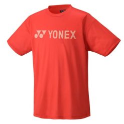 Koszulka tenisowa męska z krótkim rękawem Yonex Uni T-shirt Practice. Czerwone t-shirty męskie YONEX, l, bez wzorów, bez kołnierzyka. Za 119.00 zł.