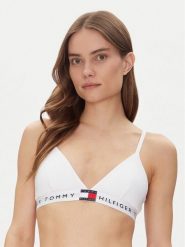 Tommy Hilfiger Biustonosz braletka UW0UW06040 Biały. Białe biustonosze Tommy Hilfiger, bez wzorów, z bawełny. Za 99.99 zł.
