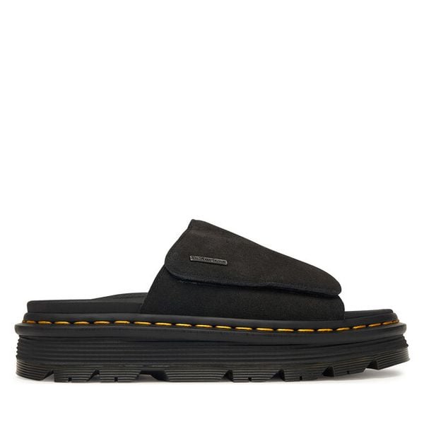 Klapki Dr. Martens. Czarne klapki damskie Dr. Martens, bez wzorów, bez obcasa. Za 543.99 zł.