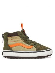 Vans Sneakersy MTE SK8-Hi Zip VN000D0MKCZ1 Khaki. Brązowe buty sportowe chłopięce Vans, ze skóry, bez zapięcia. Za 279.99 zł.