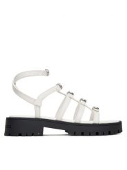 Marc Jacobs Sandały The Tiki 2S5FSA001F06 Biały. Białe sandały damskie MARC JACOBS, bez wzorów, ze skóry, bez obcasa, na płaskiej podeszwie. Za 1,239.00 zł.