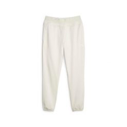 Spodnie fitness damskie PUMA Strong Power Fleece Jogger. Białe spodnie sportowe damskie Puma, l, z dresówki, na fitness i siłownię. Za 109.99 zł.