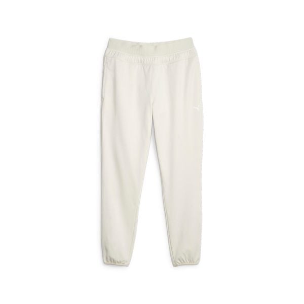 Spodnie fitness damskie PUMA Strong Power Fleece Jogger. Białe spodnie sportowe damskie Puma, l, z dresówki, na fitness i siłownię. Za 109.99 zł.