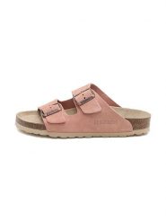 BABUNKERS Family Skórzane klapki w kolorze jasnoróżowym rozmiar: 40. Różowe klapki damskie BABUNKERS Family, bez wzorów, bez obcasa. Za 165.99 zł.