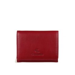 Czerwony portfel damski Canaletto ze skóry garbowanej roślinnie PD2003cs165 GR RFID. Czerwone portfele damskie bez wzorów, ze skóry. Za 152.00 zł.
