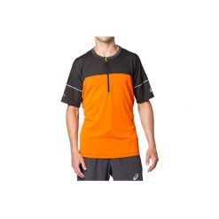 T-shirt sportowy z krótkim rękawem męski Asics Fujitrail Top Tee. Brązowe t-shirty męskie Asics, m, bez wzorów, z poliesteru, bez kołnierzyka. Za 199.99 zł.