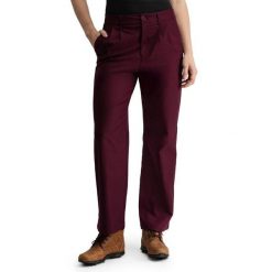 Damskie spodnie golfowe z prostymi nogawkami Siroko Iron-W Cherry. Czerwone spodnie materiałowe damskie SIROKO, bez wzorów, z materiału, klasyczne. Za 296.00 zł.