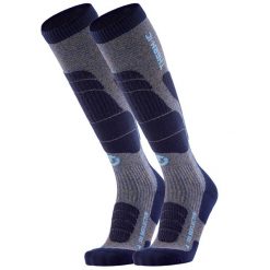 Skarpety narciarskie czlowiek Therm-ic Ski Merino Reflector Men wysokosc kolano. Niebieskie skarpetki męskie THERM-IC, bez wzorów, z materiału. Za 172.50 zł.