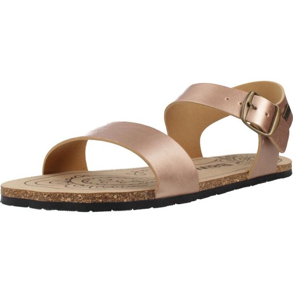 Sandały BREAK & WALK BWSH414003 Brąz. Brązowe obuwie trekkingowe damskie CONGUITOS, ze skóry, bez zapięcia. Za 196.99 zł.