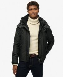 Kurtka przeciwwiatrowa z kapturem Hooded Mountain SD od SUPERDRY. Czarne kurtki męskie Superdry., xl, bez wzorów, z bawełny, z kapturem. Za 552.05 zł.