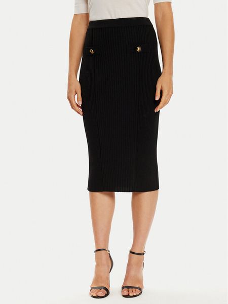 Luisa Spagnoli Spódnica ołówkowa Maionese 58497 Czarny Slim Fit. Czarne spódniczki damskie Luisa Spagnoli, m, bez wzorów, z wełny, ołówkowe. Za 1,199.00 zł.