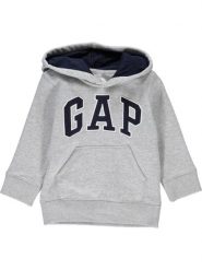 GAP Bluza w kolorze szarym rozmiar: 104. Szare bluzy i bluzki niemowlęce GAP, z aplikacjami, bez ramiączek, bez kaptura. Za 58.95 zł.