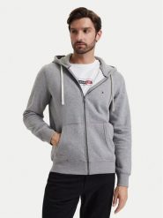 Tommy Hilfiger Bluza Essential MW0MW44931 Szary Regular Fit. Szare bluzy bez kaptura męskie Tommy Hilfiger, m, z bawełny. Za 529.99 zł.