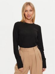 Guess Jeans Sweter W4BR83 Z3HO2 Czarny Regular Fit. Czarne swetry klasyczne damskie Guess Jeans, xl, z jeansu, bez kołnierzyka. Za 239.99 zł.