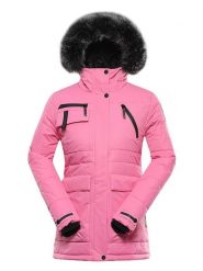 Alpine Pro Kurtka zimowa "Werda" w kolorze różowym rozmiar: L. Różowe kurtki damskie Alpine Pro, na zimę, l, bez wzorów, z puchu, bez kaptura. Za 410.41 zł.