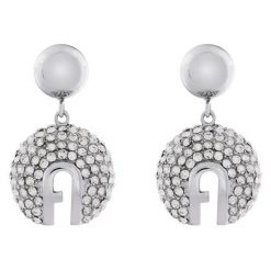 Kolczyki Furla. Szare kolczyki damskie Furla, srebrne. Za 279.99 zł.