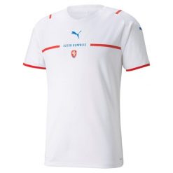 Koszulka Piłkarska Puma Czeska 2XL Biała - Wygodna i Oddychająca. Białe t-shirty sportowe męskie Puma, xl, z poliesteru, bez ramiączek, do piłki nożnej. Za 336.99 zł.