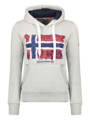 Geographical Norway Bluza "Gpalm" w kolorze szarym rozmiar: M. Szare bluzy z kapturem damskie Geographical Norway, m, z bawełny. Za 105.38 zł.