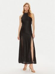 Guess Sukienka wieczorowa W2YK96 K3I20 Czarny Regular Fit. Czarne sukienki damskie Guess, xl, z aplikacjami, z syntetyku, wizytowe, bez kołnierzyka, bez ramiączek. Za 419.99 zł.
