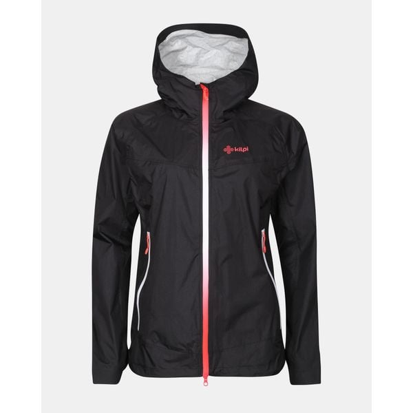 Damska kurtka typu hardshell Kilpi HURRICANE-W. Czarne kurtki damskie Kilpi, bez wzorów, z hardshellu, bez kaptura. Za 659.60 zł.