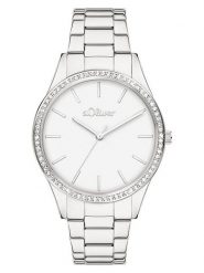S.Oliver Zegarek kwarcowy w kolorze srebrno-białym rozmiar: onesize. Szare, analogowe zegarki damskie S.Oliver, metalowe. Za 173.99 zł.