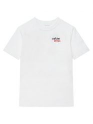 Calvin Klein Jeans T-Shirt LVCKTJA39B Biały Regular Fit. Białe t-shirty chłopięce Calvin Klein Jeans, bez wzorów, z bawełny, bez ramiączek. Za 129.99 zł.