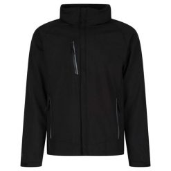 Kurtka Softshellowa Męska. Czarne kurtki męskie Regatta, l, bez wzorów, z elastanu, klasyczne, z kapturem. Za 339.99 zł.