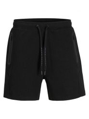 Jack & Jones Szorty dresowe "Gordon" w kolorze czarnym rozmiar: L. Czarne szorty męskie Jack & Jones, z dresówki, bez kołnierzyka. Za 114.17 zł.