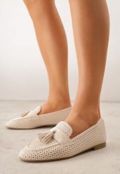 Beżowe Ażurowe Mokasyny VICES Ozdobione Frędzlami Catiana. Brązowe mokasyny damskie Born2be, z jeansu. Za 89.99 zł.