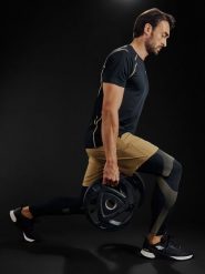 4F Legginsy treningowe męskie - czarne XXL. Czarne spodnie sportowe męskie 4f, z materiału. Za 149.99 zł.