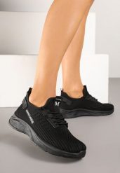 Czarne Buty Sportowe Sneakersy z Elastyczną Cholewką Ulithiela. Czarne buty sportowe na co dzień damskie Born2be, bez wzorów, z jeansu, trekkingowe. Za 64.99 zł.