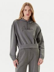 Guess Bluza V5RQ16 KCOS1 Szary Relaxed Fit. Szare bluzy bez kaptura damskie Guess, s, z bawełny. Za 279.99 zł.