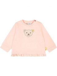 Steiff Bluza w kolorze jasnoróżowym rozmiar: 80. Różowe bluzy i bluzki niemowlęce Steiff, bez wzorów, z bawełny, bez ramiączek, bez kaptura. Za 83.42 zł.