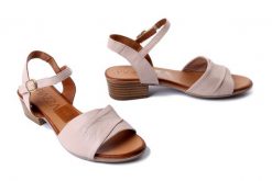 PIAZZA 910128-08 beige, sandały damskie. Brązowe sandały damskie Piazza, bez wzorów, ze skóry, bez obcasa. Za 299.90 zł.