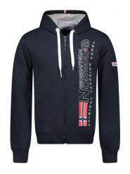 Geographical Norway Bluza "Fogora" w kolorze granatowym rozmiar: S. Niebieskie bluzy z kapturem męskie Geographical Norway, s. Za 110.04 zł.